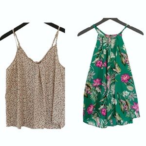 Lush Lot of 2 Sleeveless Tops with Back Detail NWT Size Medium